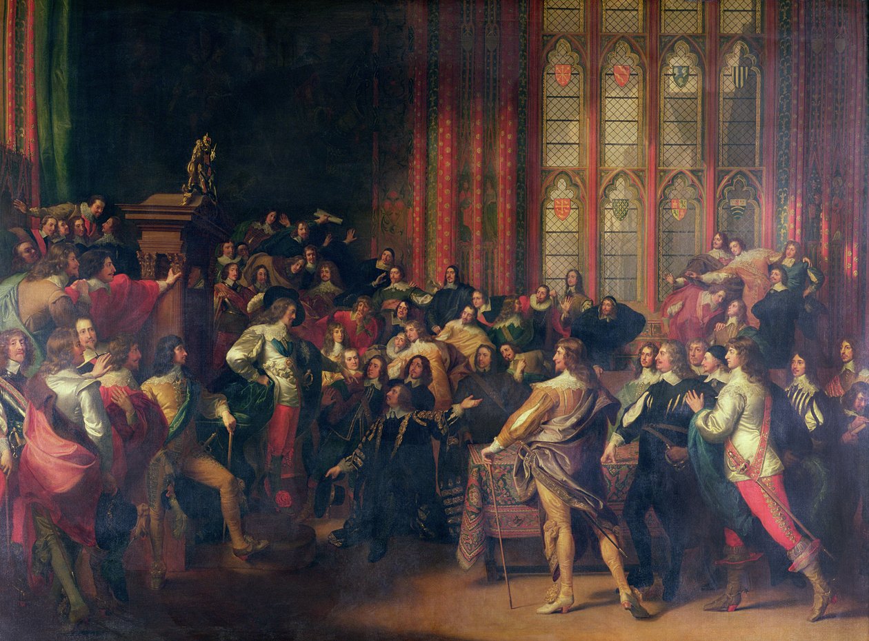 Charles I (1600-49) krævede de fem medlemmer i Underhuset i 1642 af John Singleton Copley