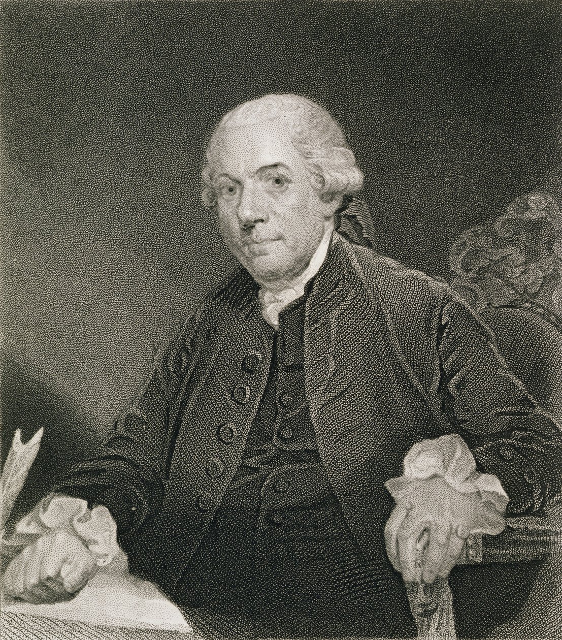 Henry Laurens, graveret af Thomas B. Welch (1814-74) efter en tegning af originalen af William G. Armstrong (1823-90) af John Singleton Copley
