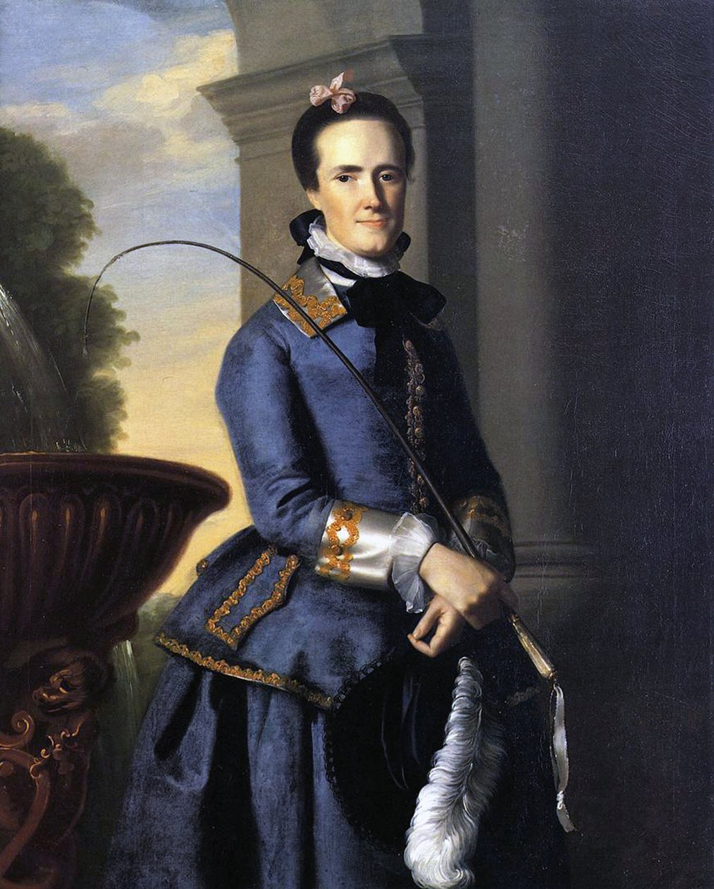 Fru Epes Sargent (Catherine Osborne) i Jagttøj, 1764 af John Singleton Copley
