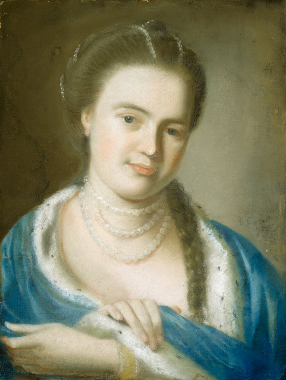 Portræt af fru Gawen Brown (Elizabeth Byles), 1763 af John Singleton Copley