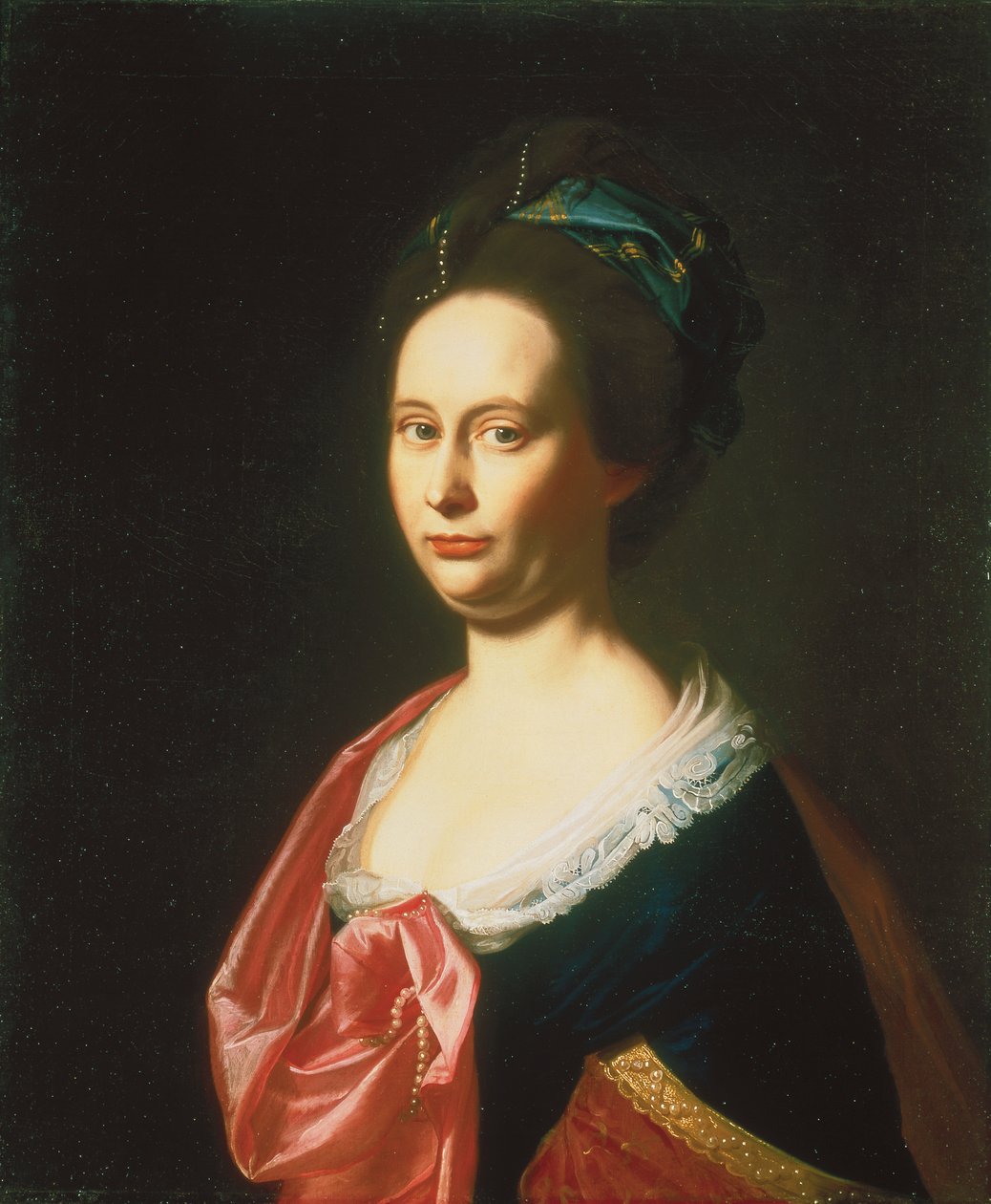 Portræt af fru Jabez Bowen (Sara Brown), ca. 1771-74 af John Singleton Copley
