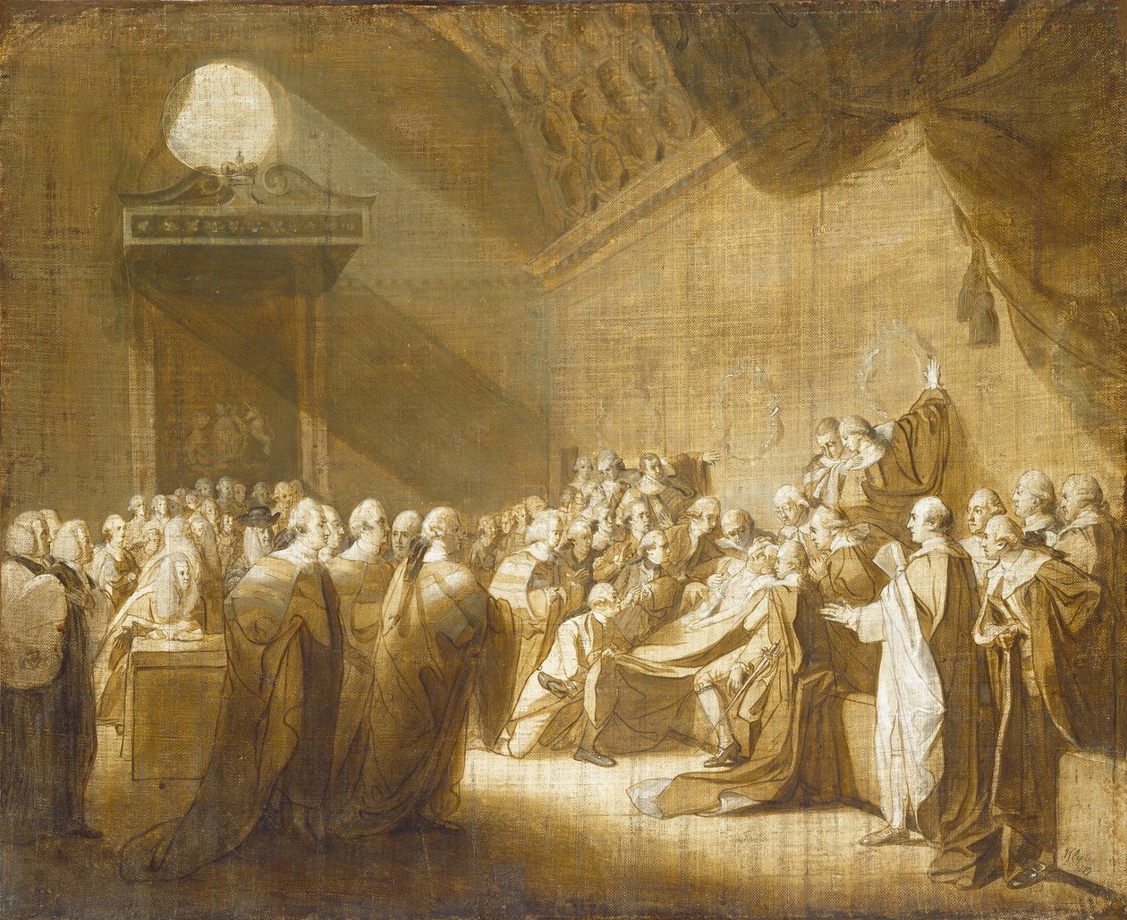Jarlen af Chathams død af John Singleton Copley