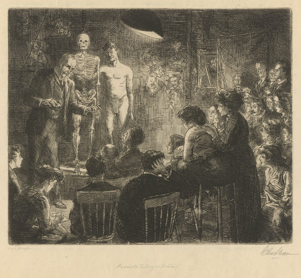 Anschutz taler om anatomi af John French Sloan