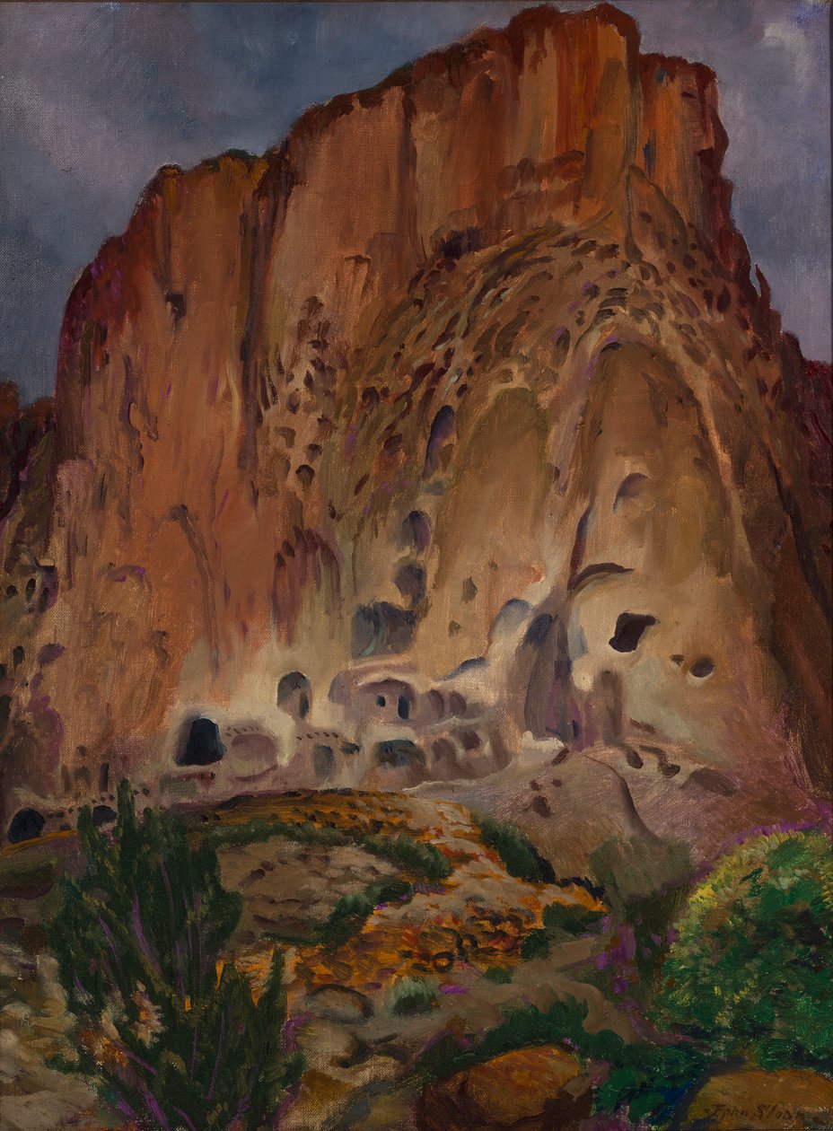 Cliff Dwellings, Pajarito af John French Sloan