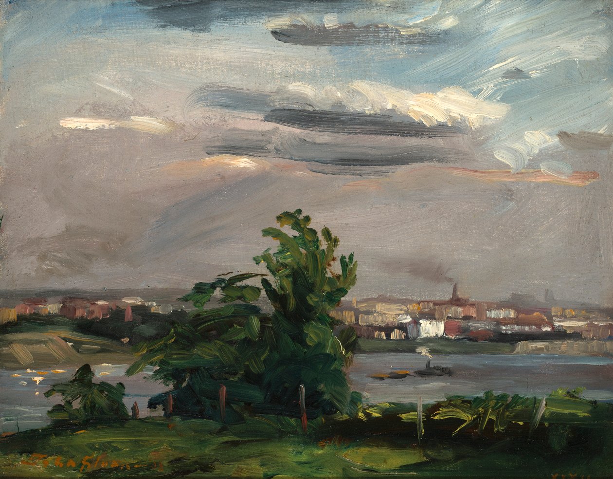 Coytesville ved Palisaderne af John French Sloan