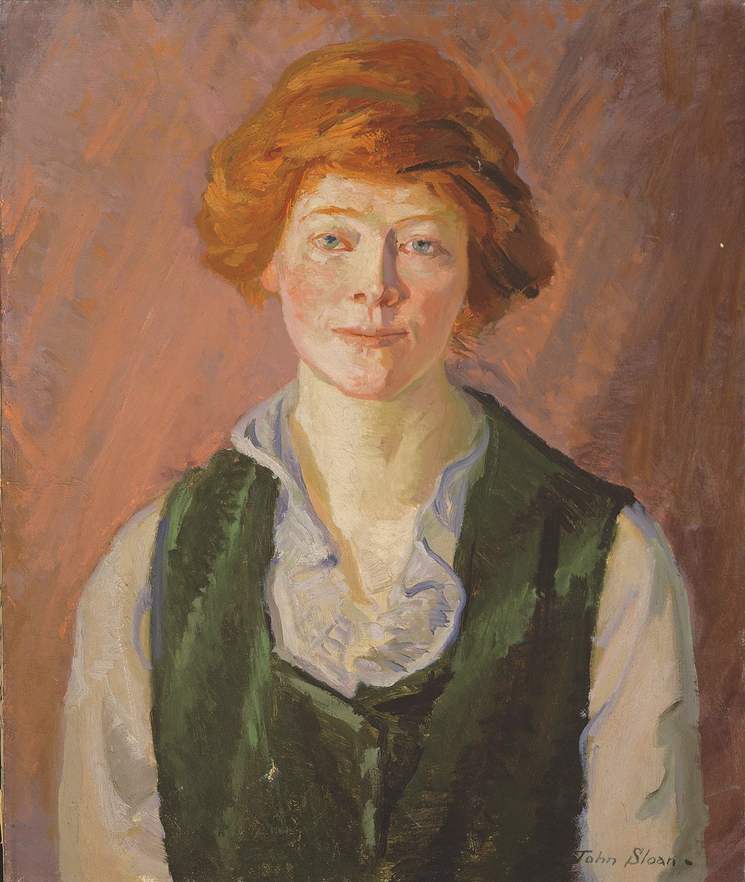 Grøn vest (Jennie Doyle) 1914-15 (olie på lærred) af John French Sloan