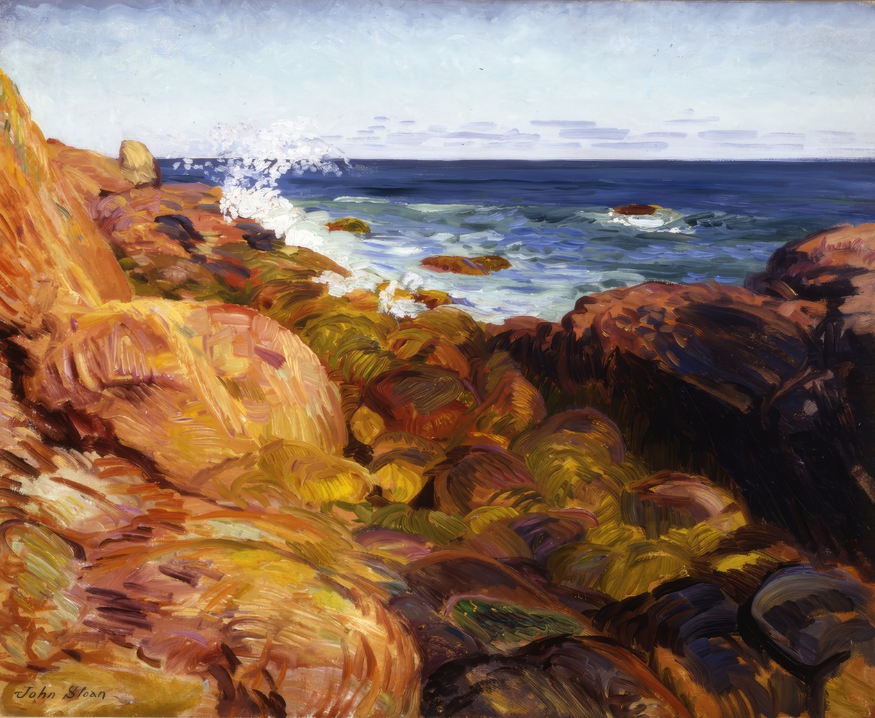Slugt ved lavvande af John Sloan