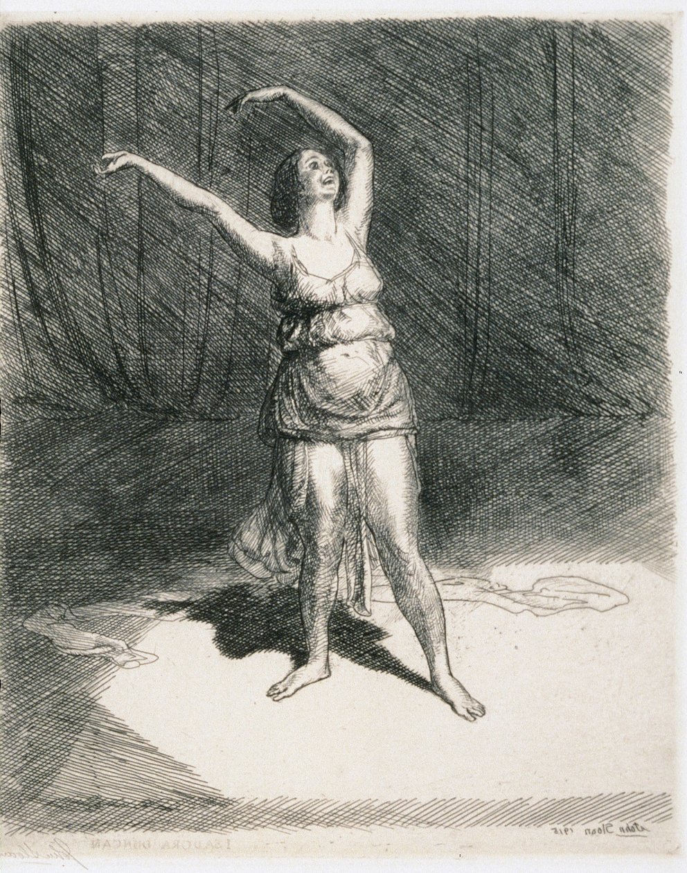 Isadora Duncan af John French Sloan