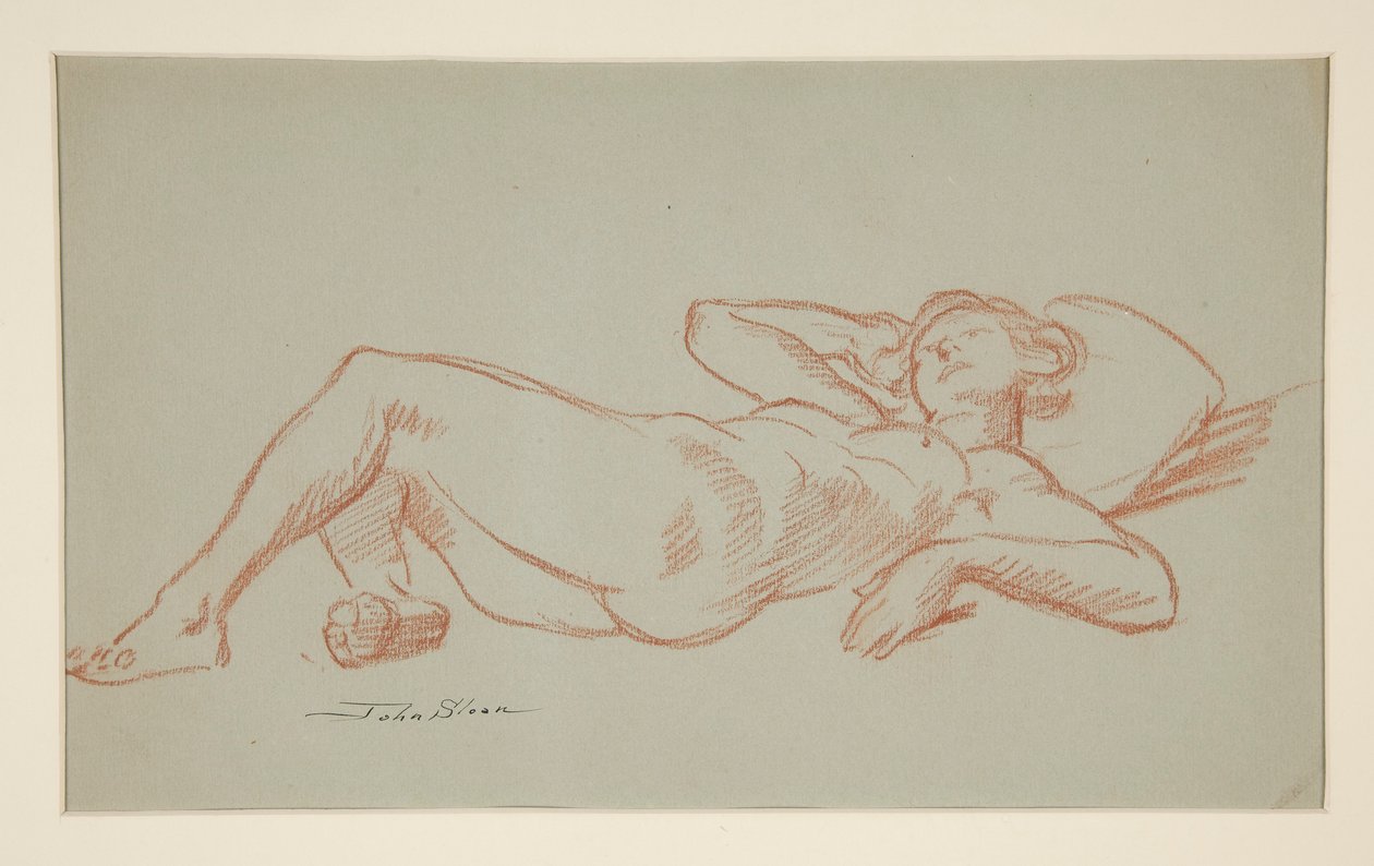 Model hviler af John French Sloan