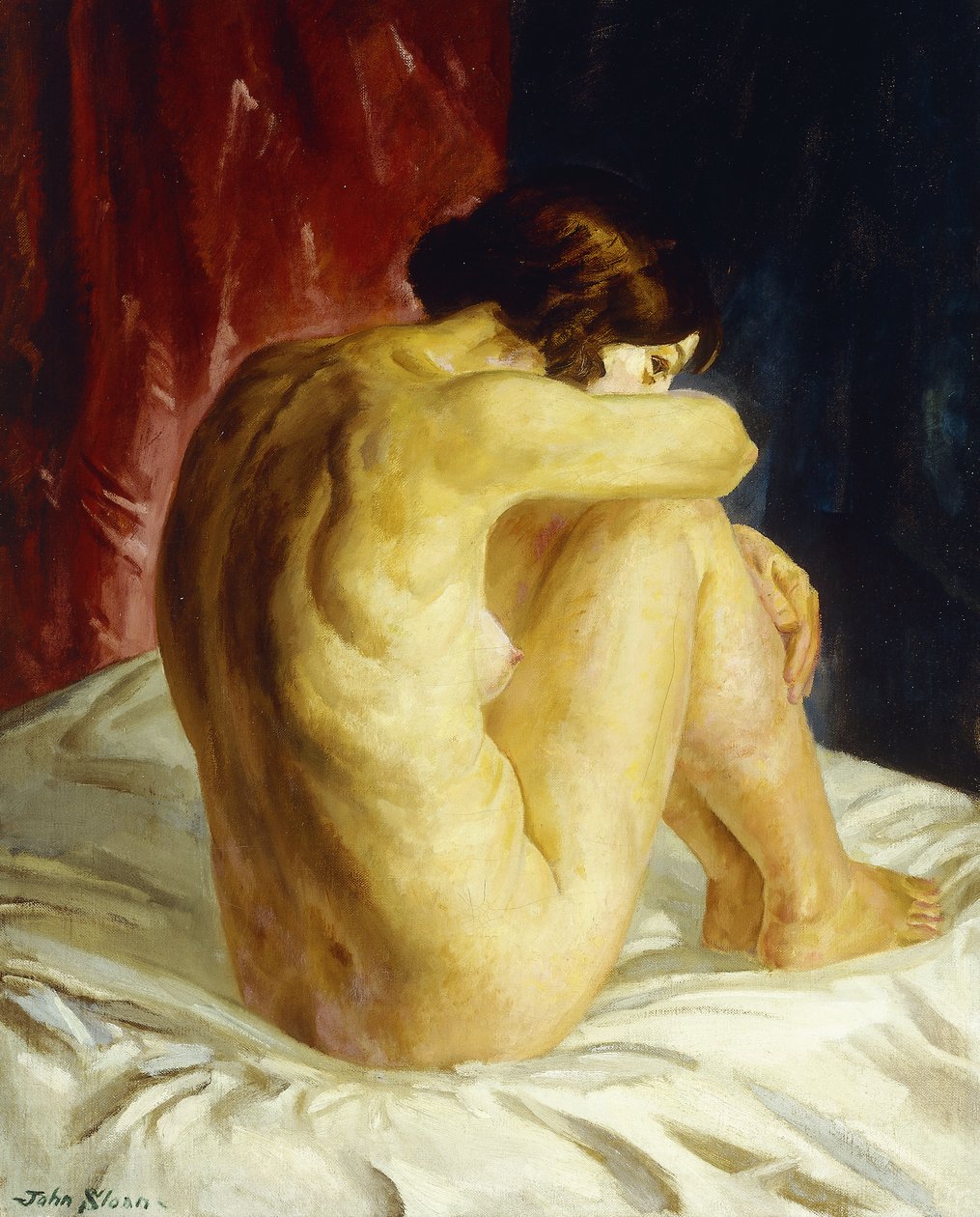 Nøgen blik tilbage af John French Sloan