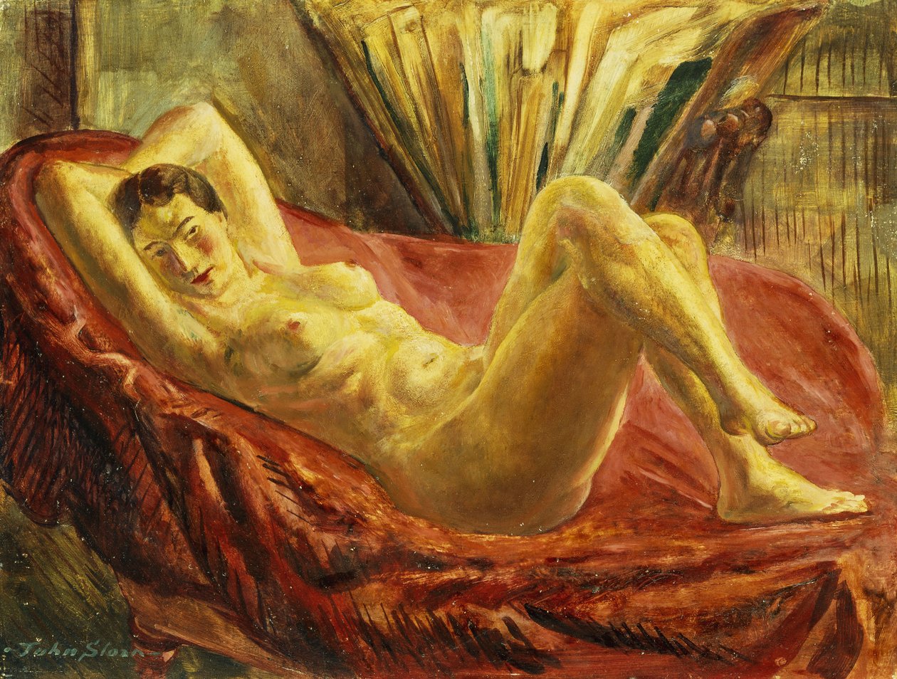 Nøgen og Portfolio Case af John French Sloan