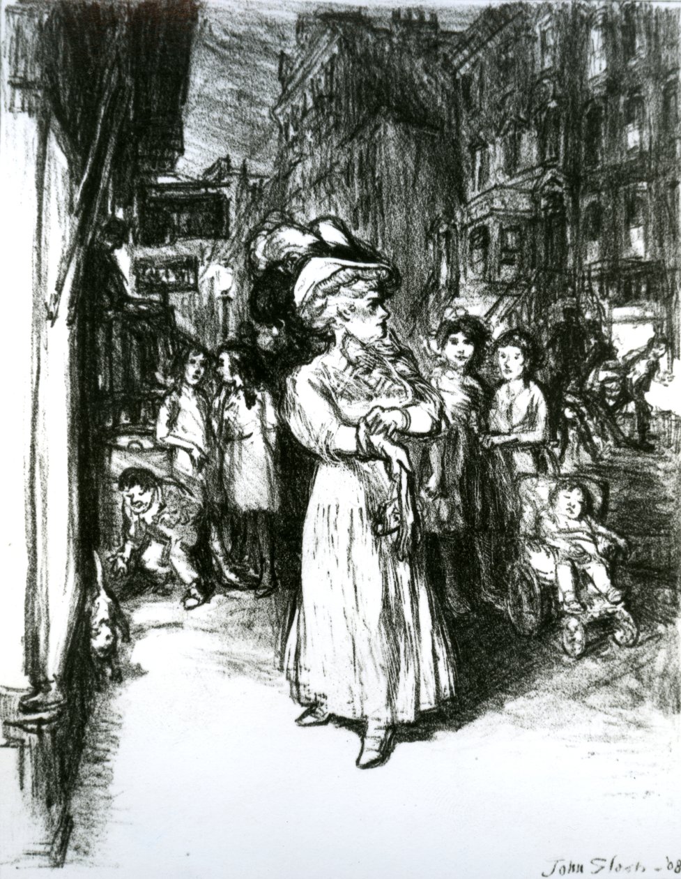 Sixth Avenue og 30th Street af John French Sloan