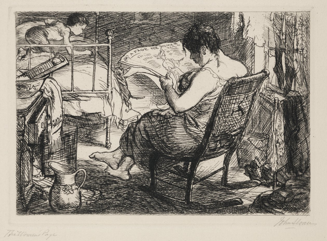 Kvindens side af John French Sloan
