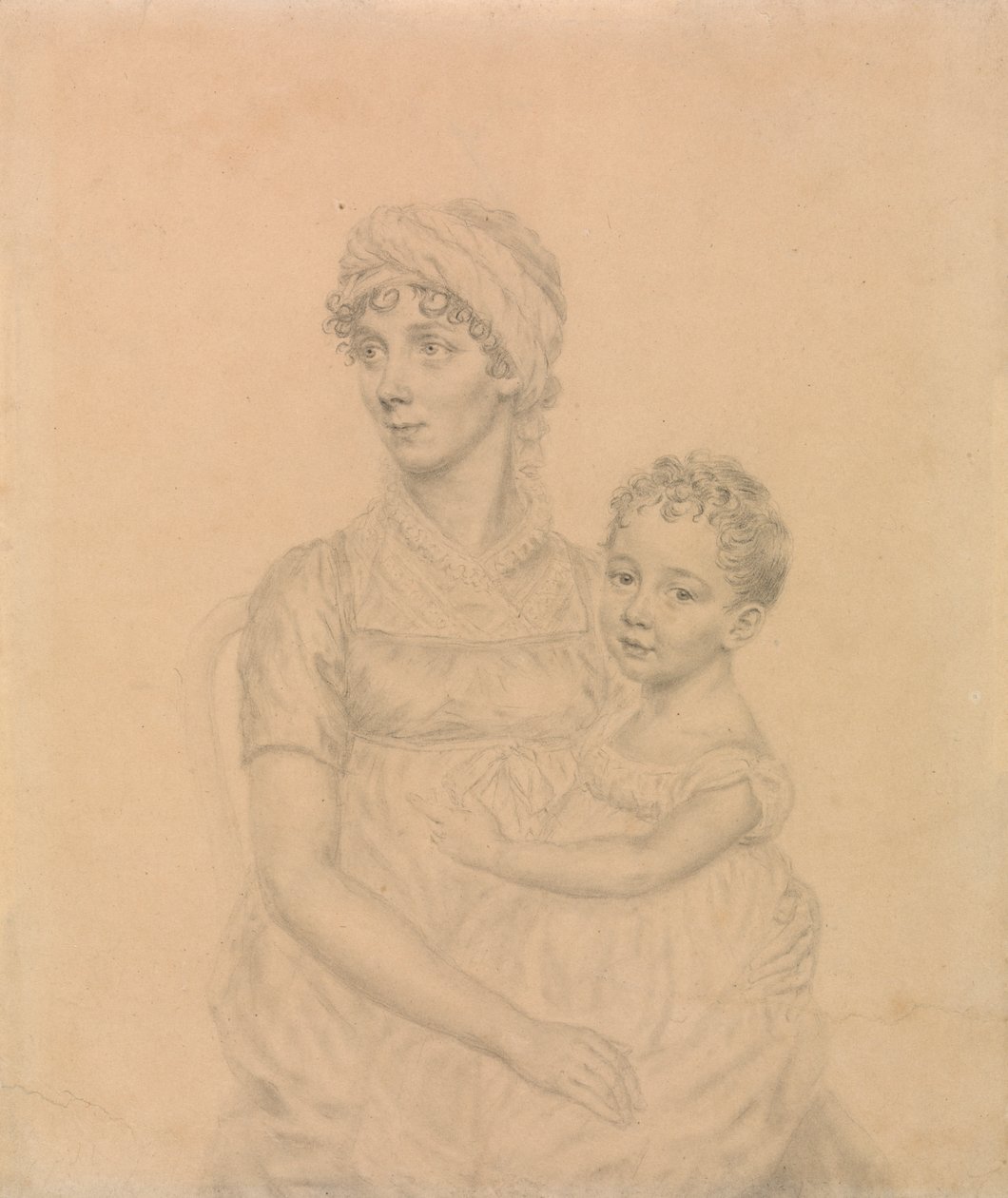 Lady Wigram med hendes spæde søn, William Pitt Wigram af John Smart