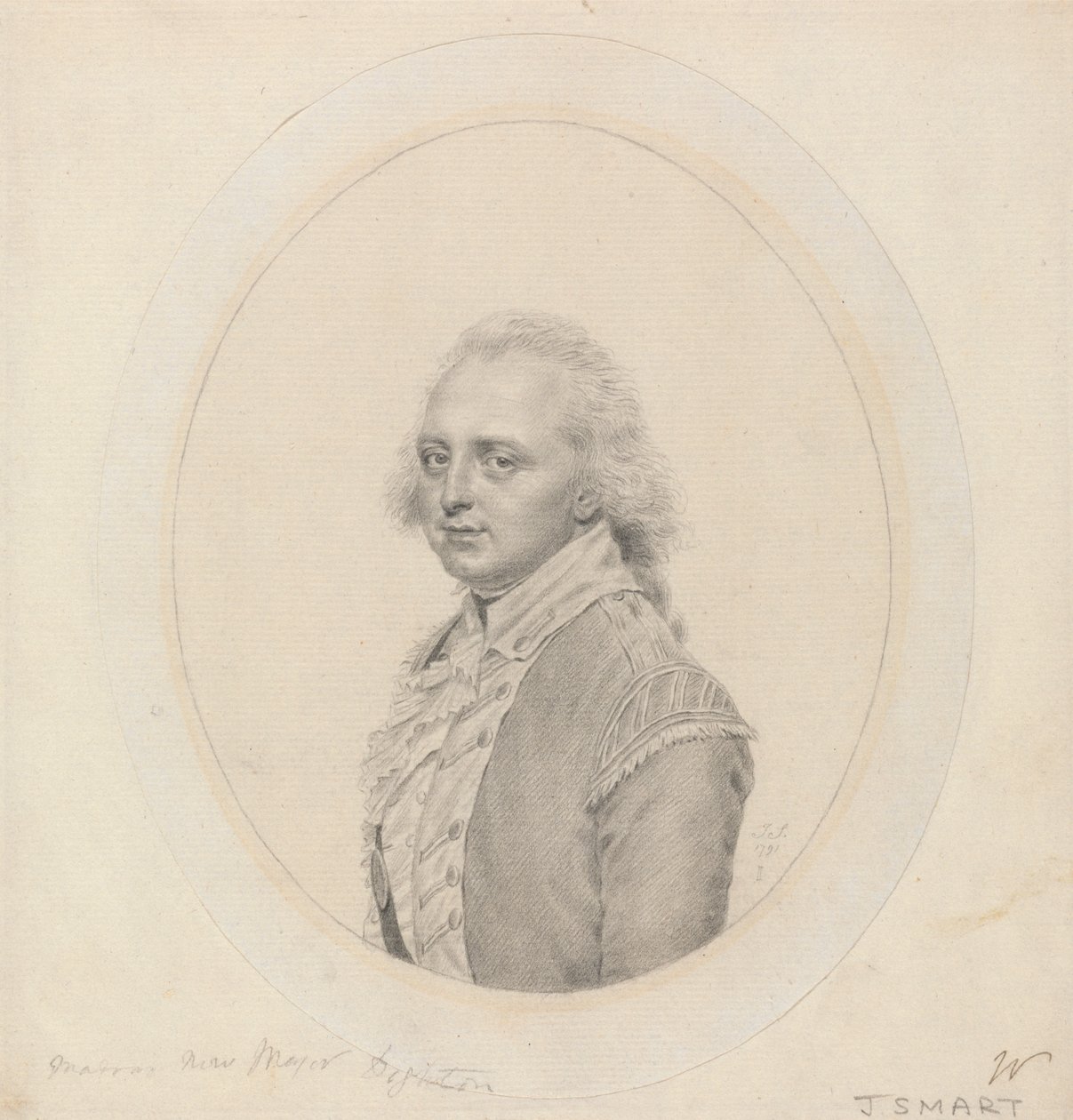 Portræt af løjtnant John Dighton af John Smart