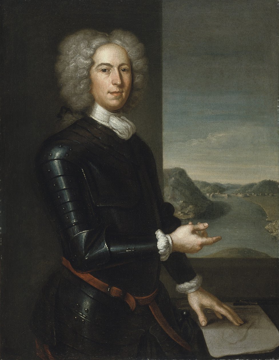 Portræt af generalmajor Paul Mascarene, 1729 af John Smibert
