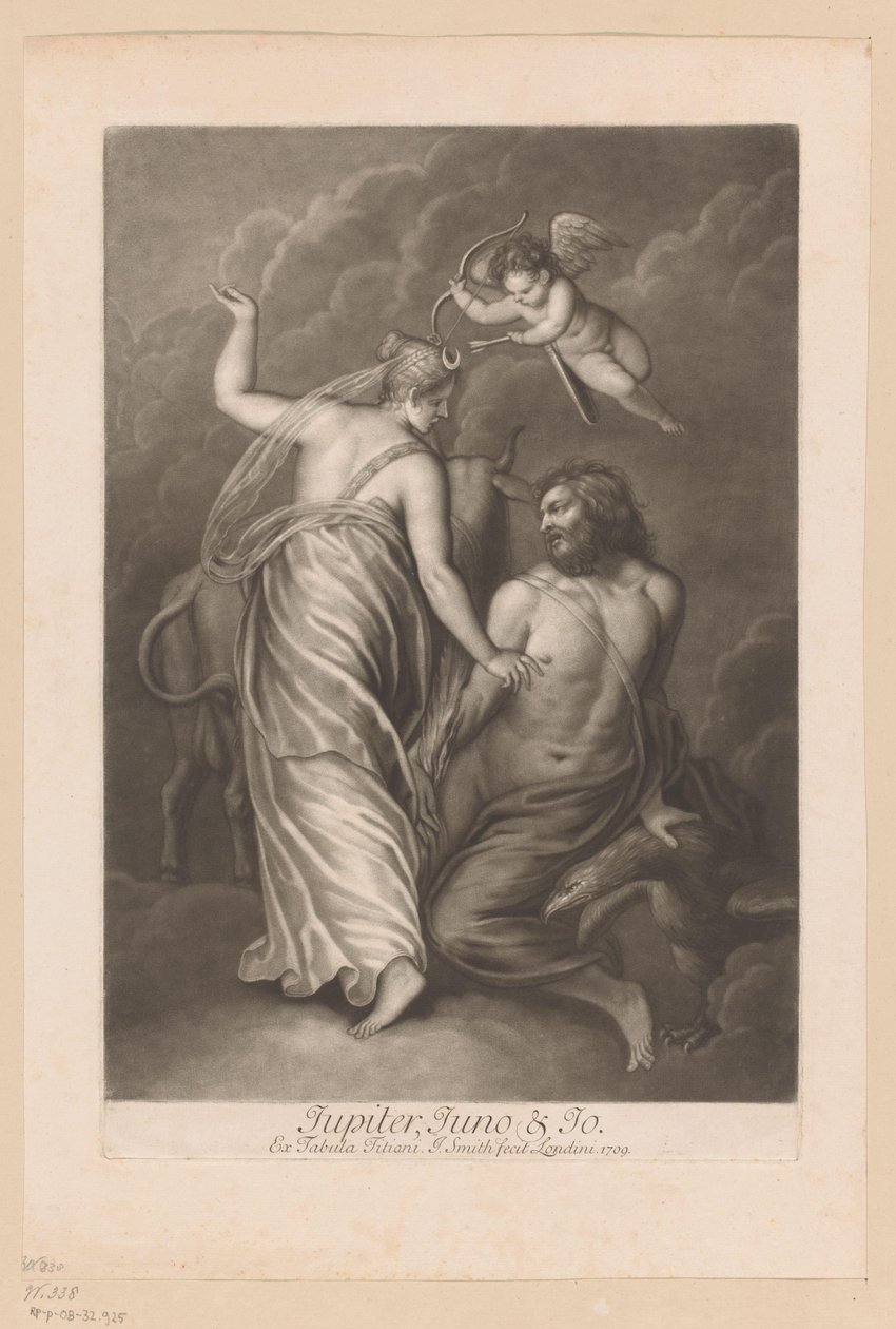 Jupiter, Juno og Io Jupiter, Juno & Jo (titel på objekt) Liefdesaffaires van de goden (serietitel) Loves of the Gods (serietitel) af John Smith