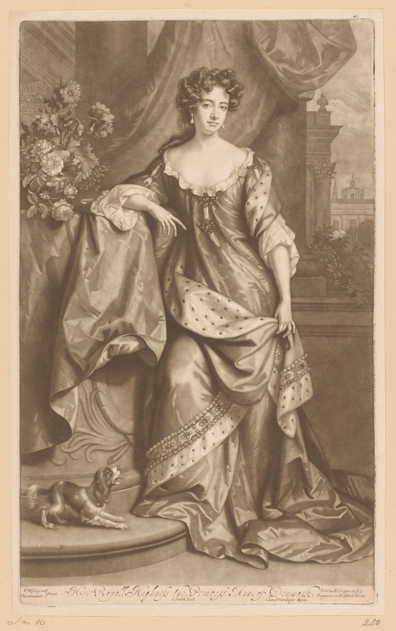 Portræt af Anna af Danmark af John Smith