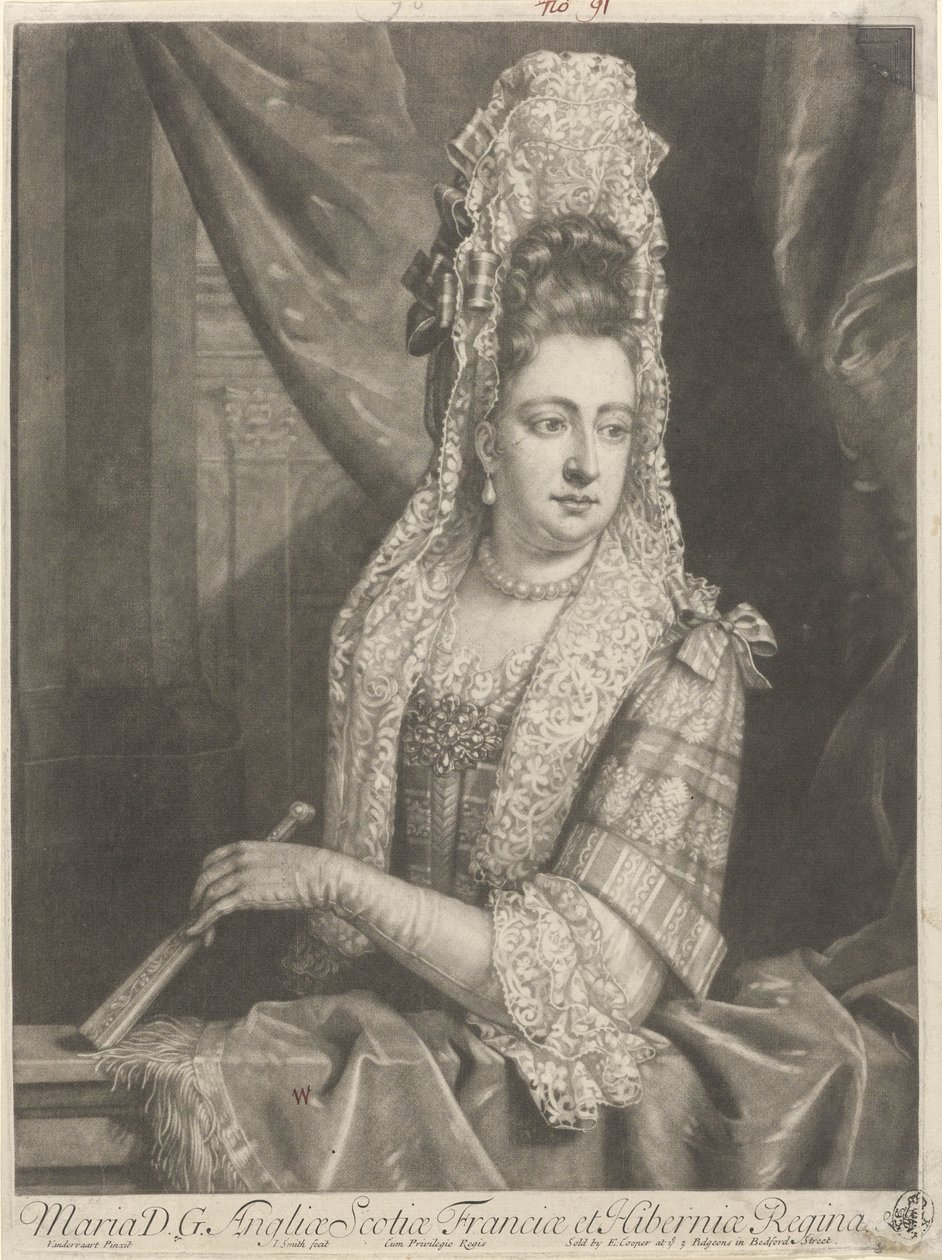 Portræt af Mary II Stuart af John Smith