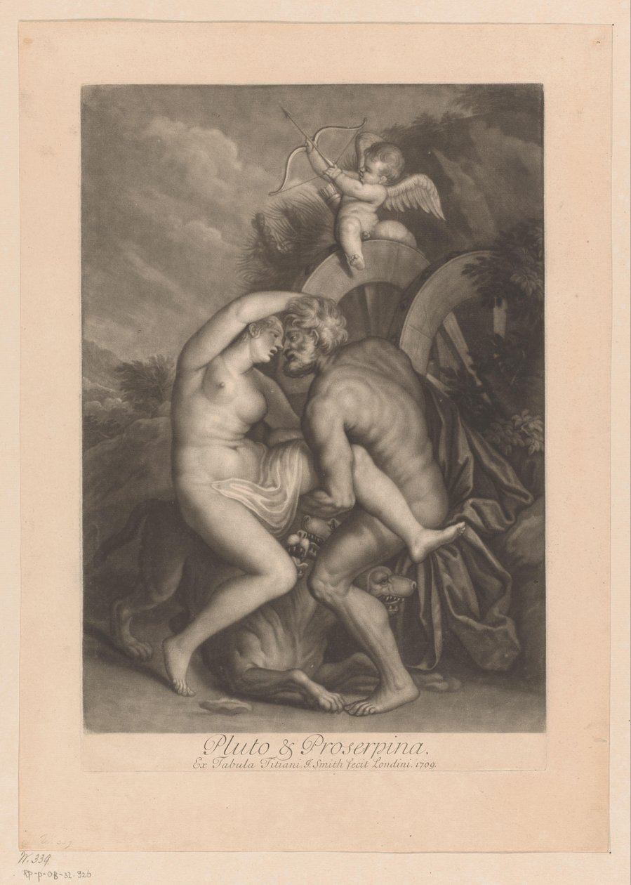 Røveri af Proserpina Pluto & Proserpina (titel på objekt) gudernes kærlighedsforhold (serietitel) Loves of the Gods (serietitel) af John Smith