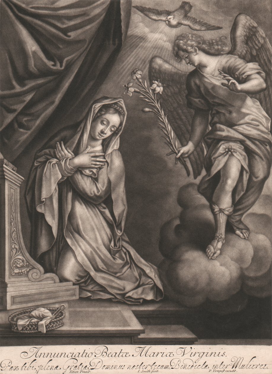 Bebudelsen af ​​den hellige jomfru Maria af John Smith