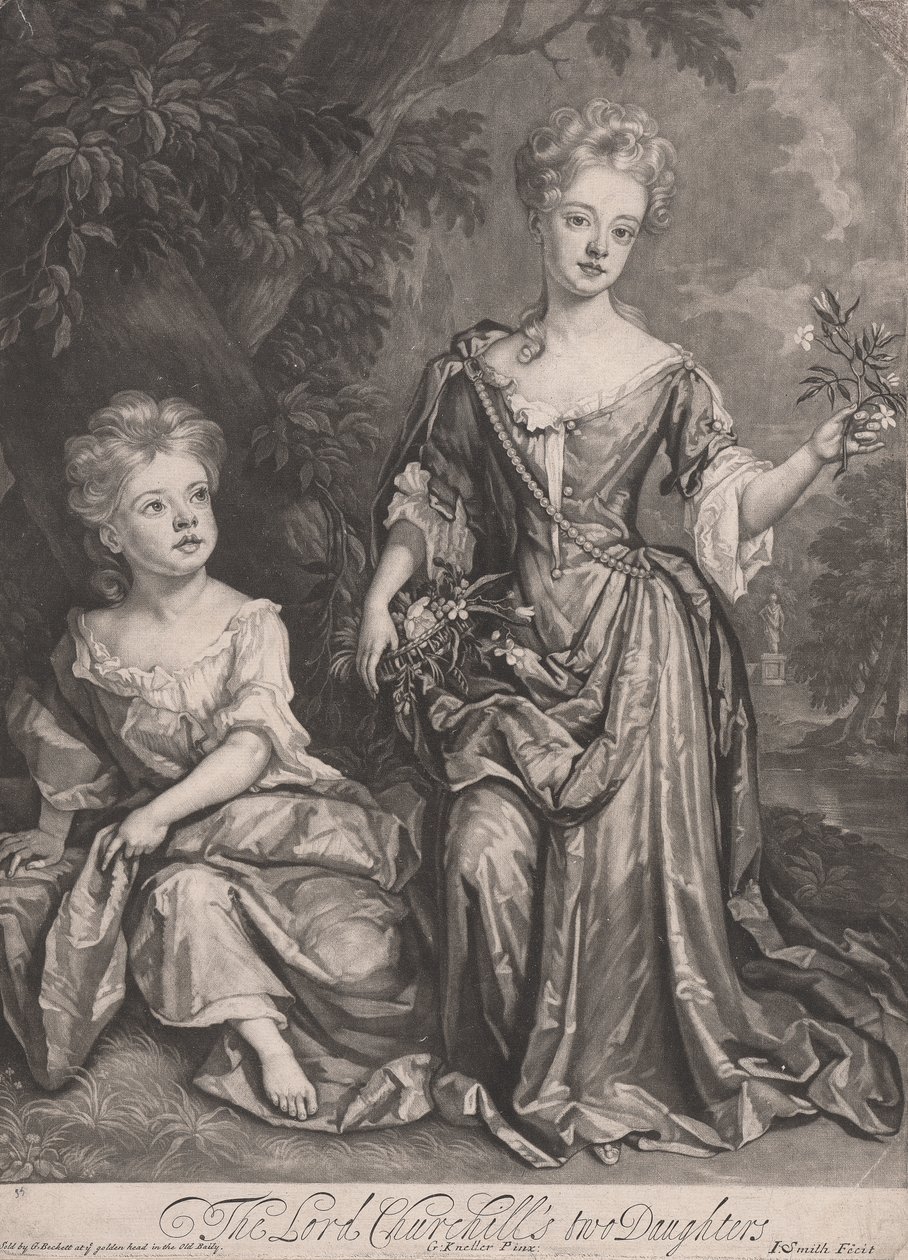 Henrietta og Anne Churchill af John Smith
