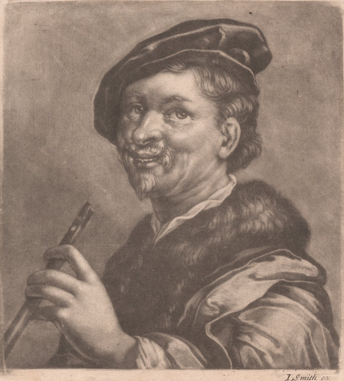Mand, der spiller fløjte af John Smith