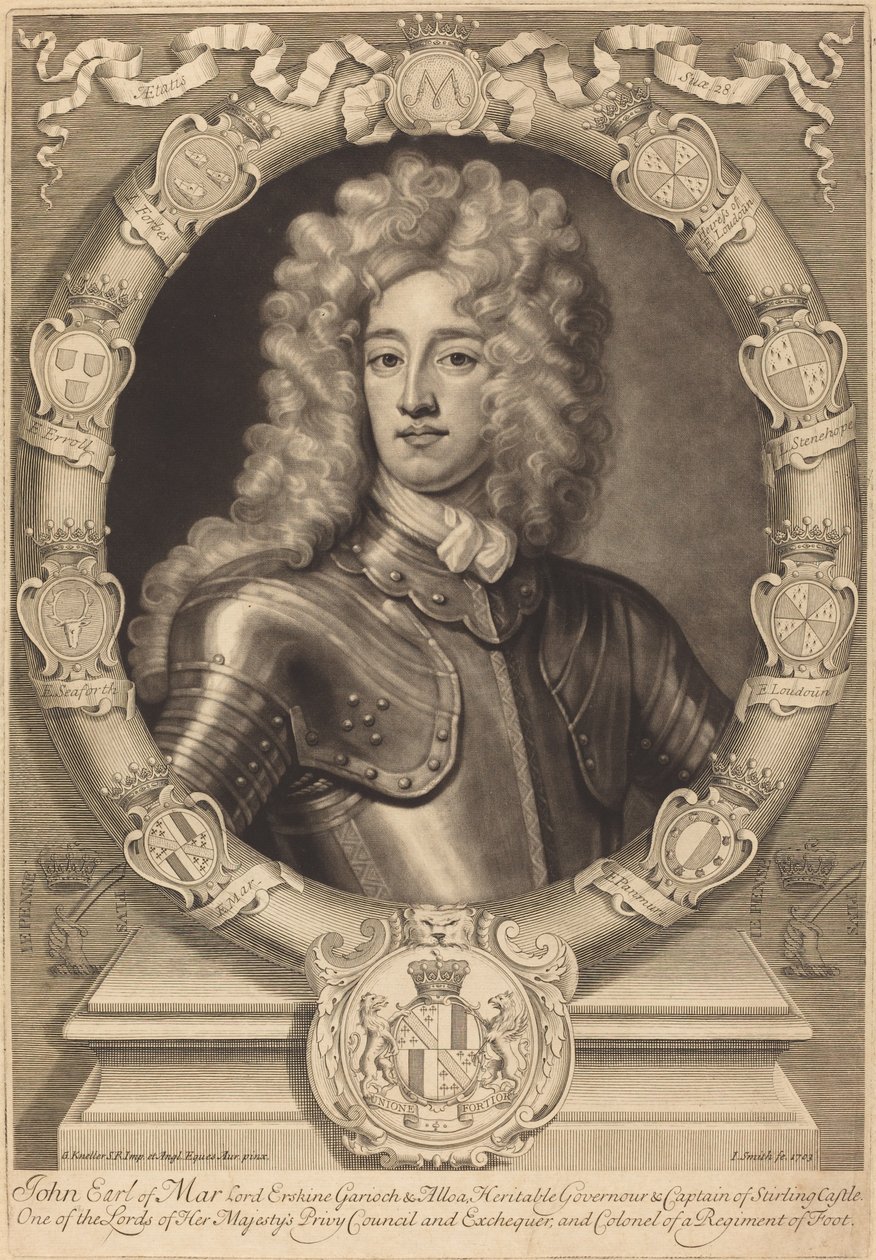 John, jarl af Mar, Lord Erskine af John Smith after Sir Godfrey Kneller