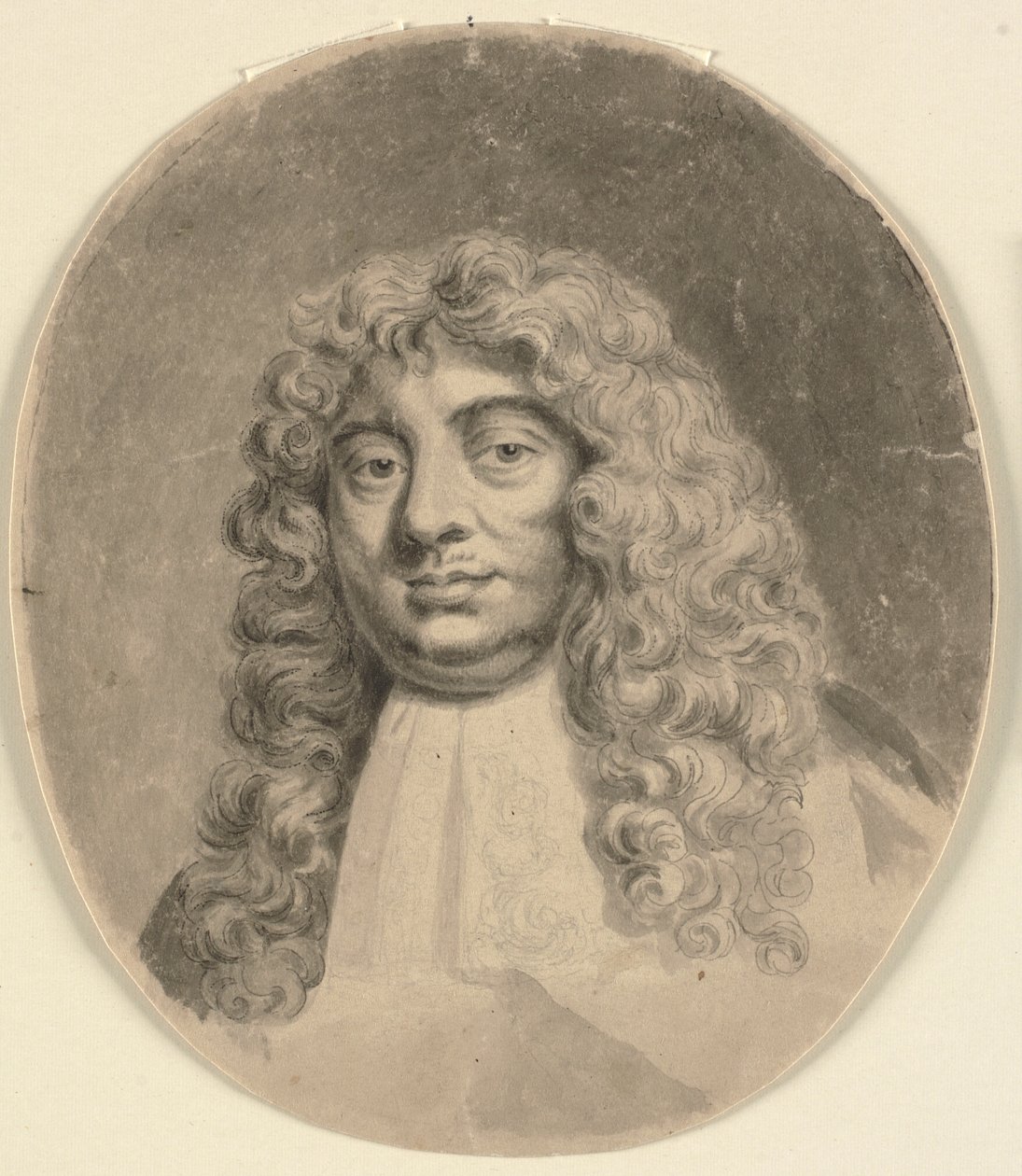 Hoved- og skulderportræt af en mand, efter et portræt fra det syttende århundrede (The Earl of Lauderdale) af John Sparrow
