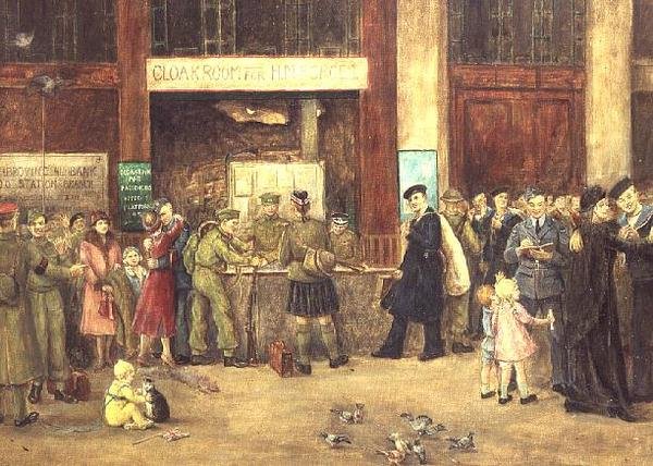 Styrkens garderobe på Waterloo Station af John Stewart Clark