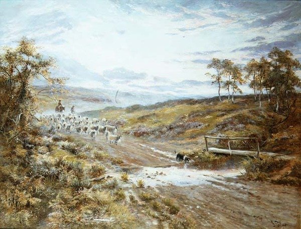 Krydser åen, Goatland af John Syer