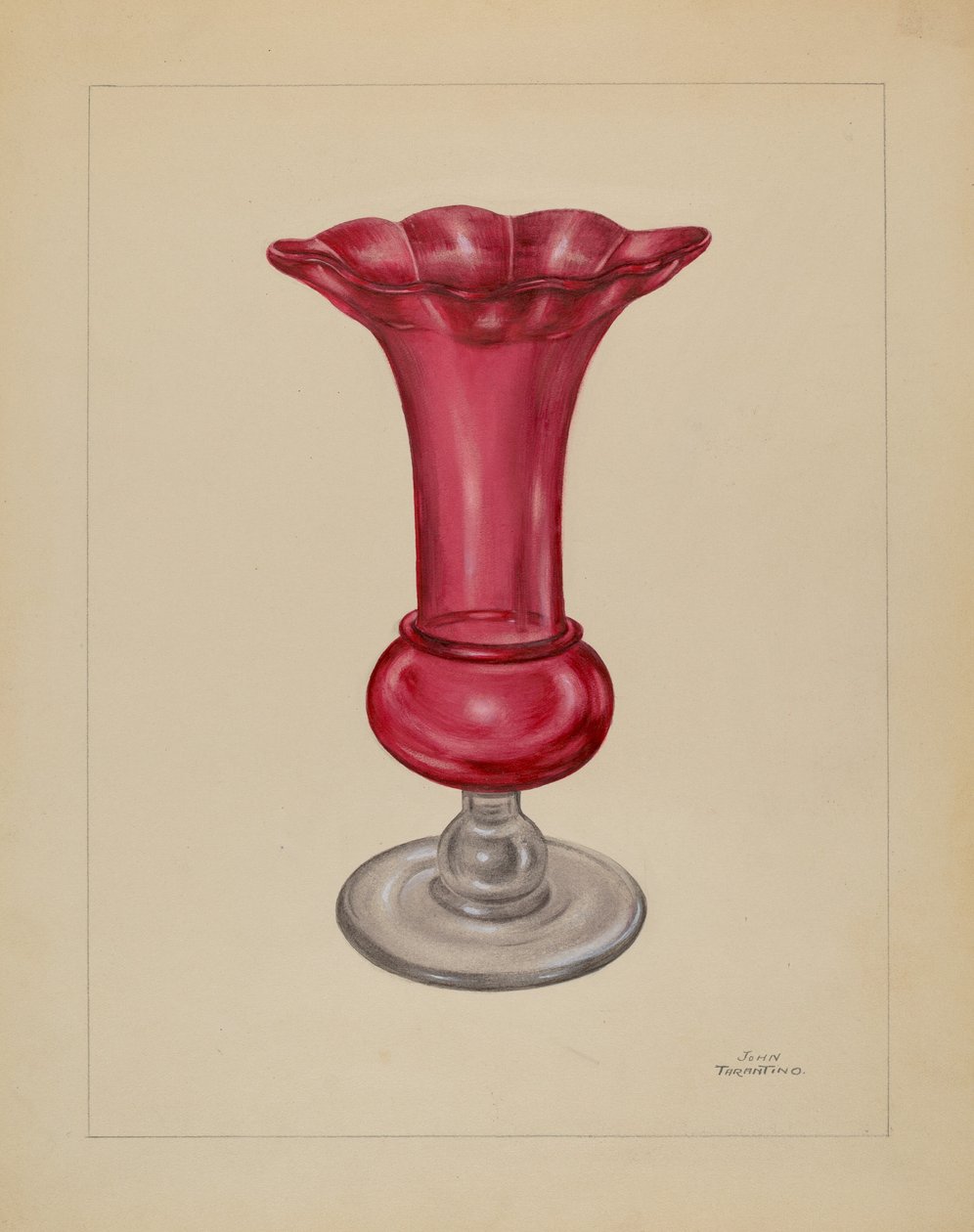 Vase, ca. 1936. af John Tarantino