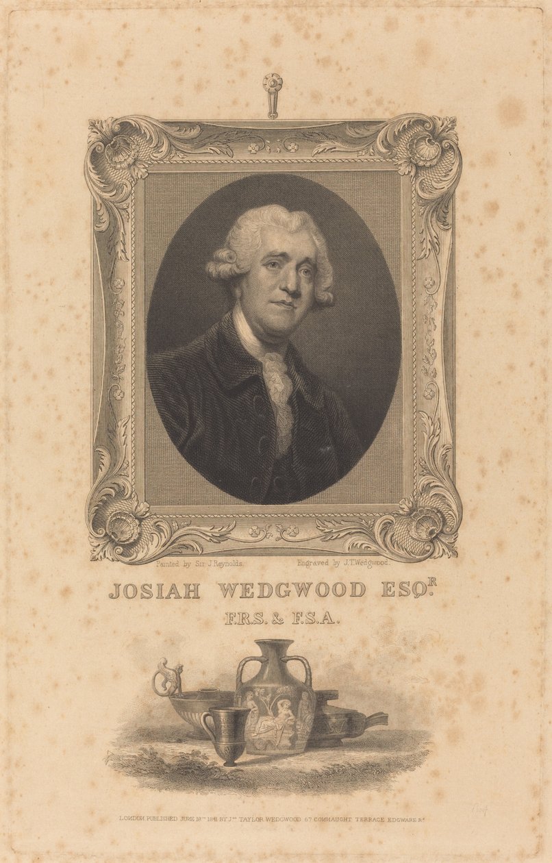 Josiah Wedgewood, Esq. af John Taylor Wedgwood after Sir Joshua Reynolds