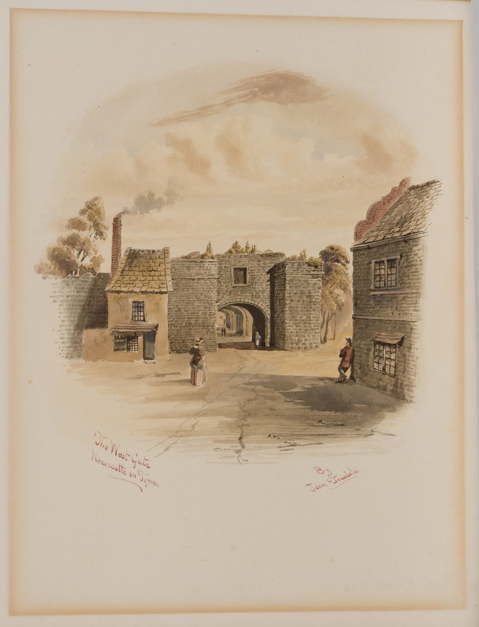 The West Gate, Newcastle upon Tyne (kropsfarve) af John Teasdale