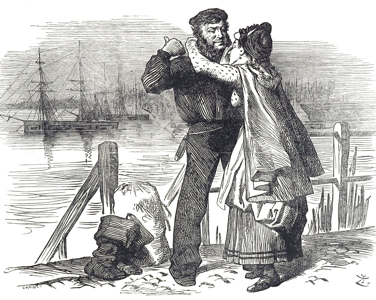 En sømands hyldest til Samuel Plimsoll (1824-1898), en engelsk politiker og socialreformator, for det arbejde, han udførte, mens han var parlamentsmedlem for Derby med at indføre lovgivning, der regulerer lastning og sødygtighed af handelsskibe af John Tenniel