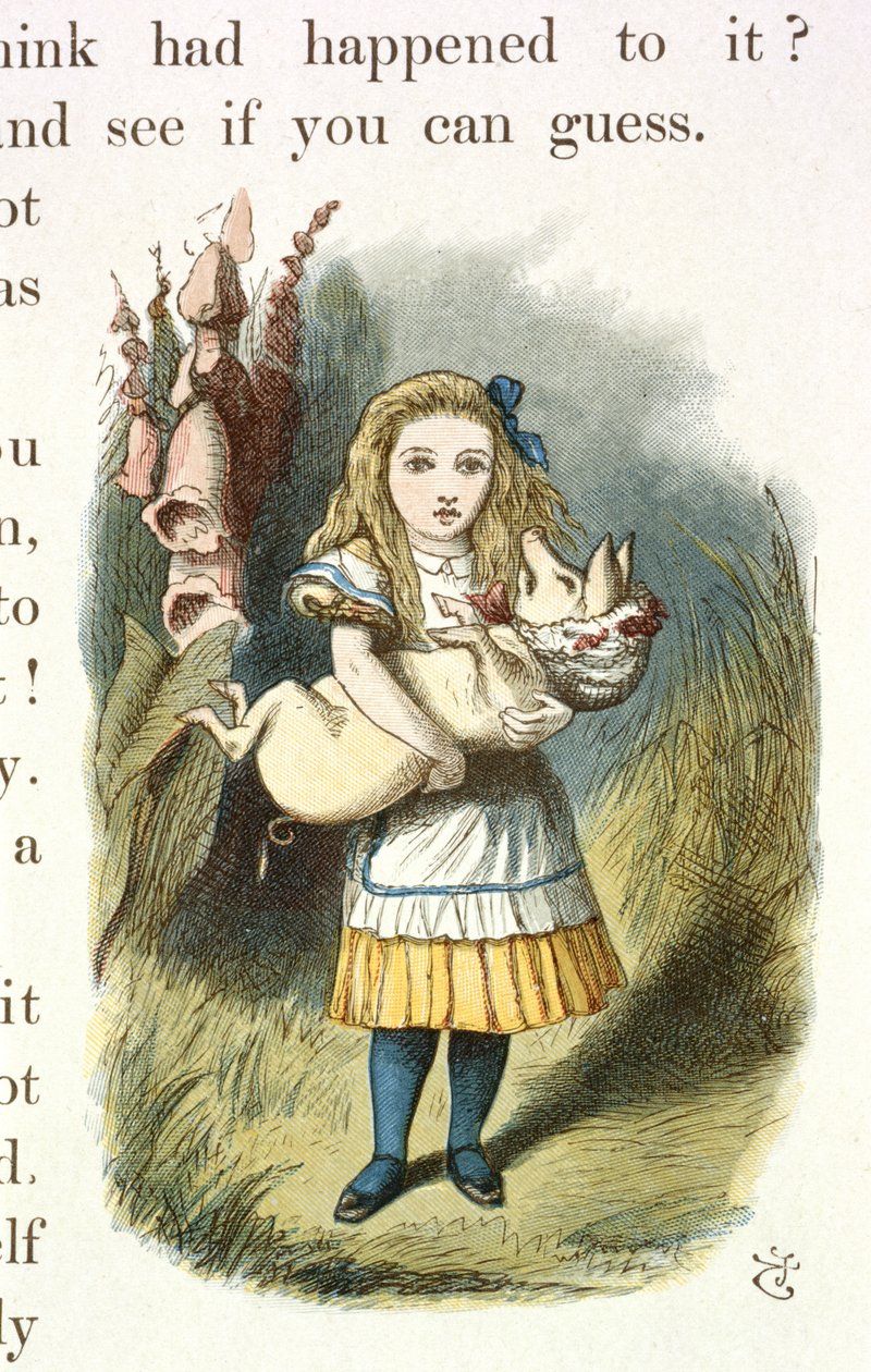 Alice og Grisebabyen af John Tenniel