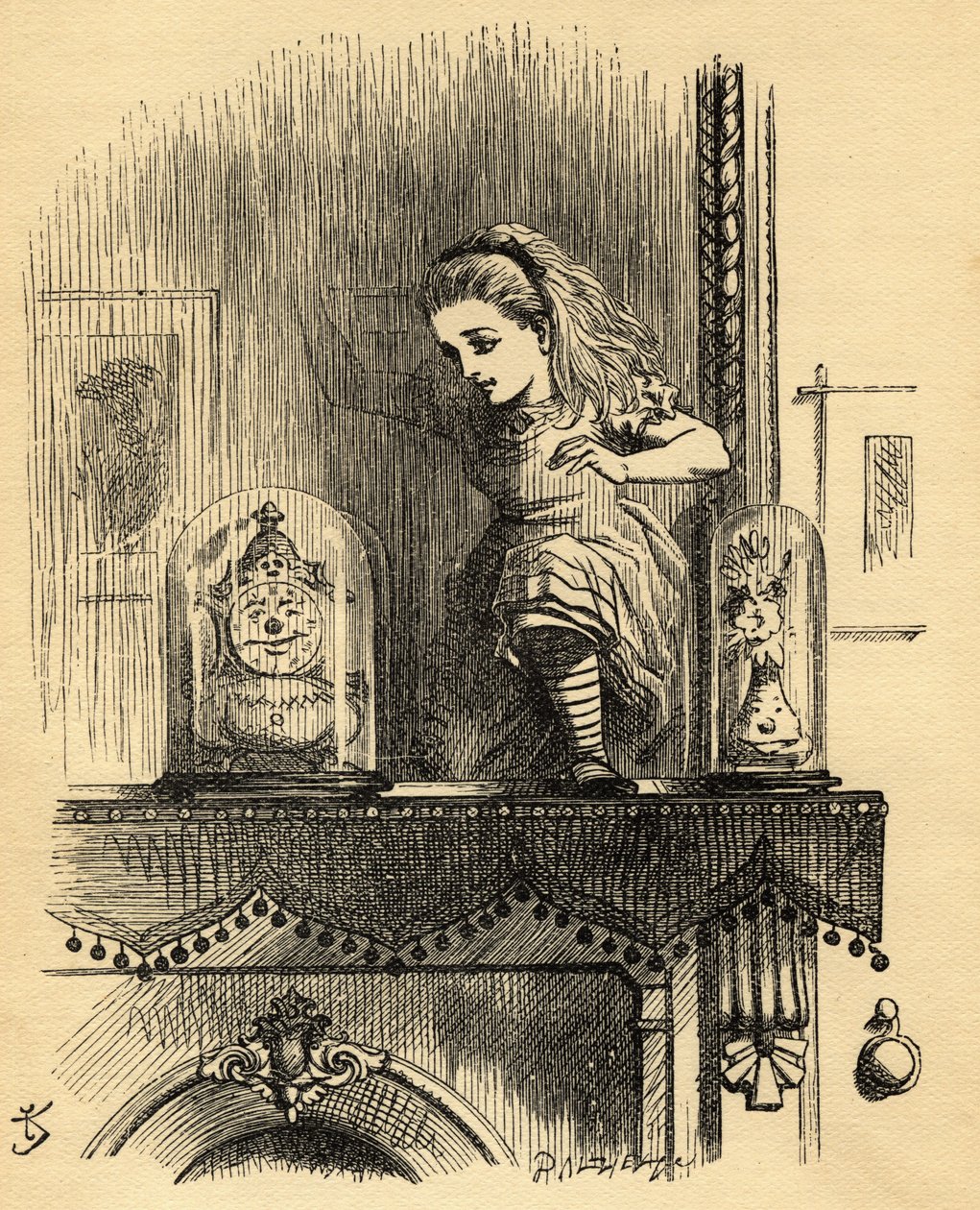 Alice in the Looking Glass House, illustration fra 