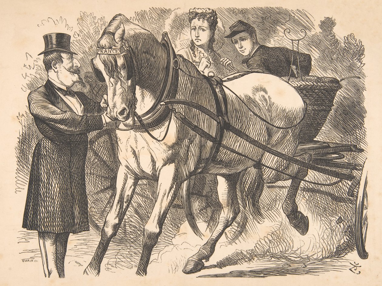 Easing the Curb Punch, 24. juli 1869, 1869. af John Tenniel