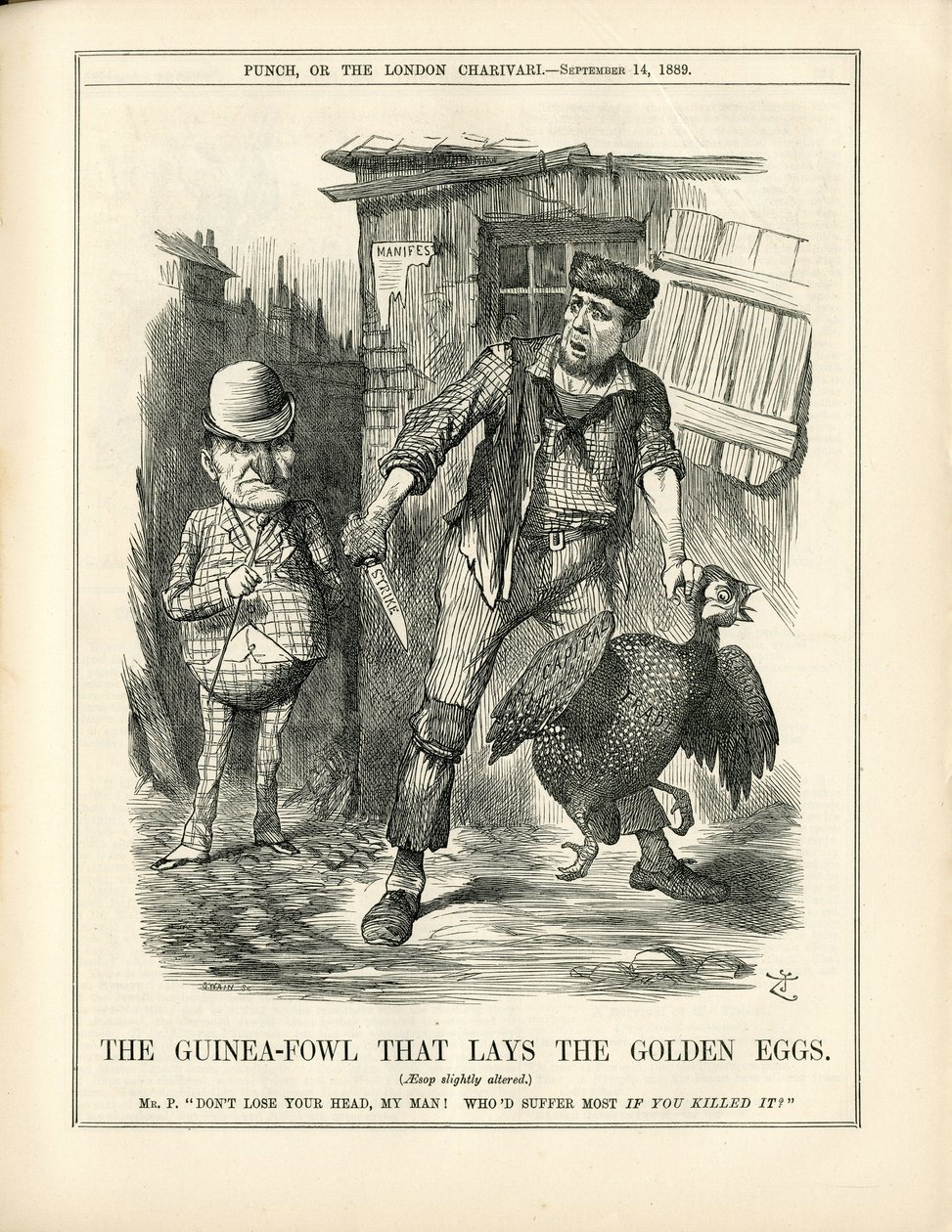 Illustration af John Tenniel (1820-1914) i Punch af John Tenniel
