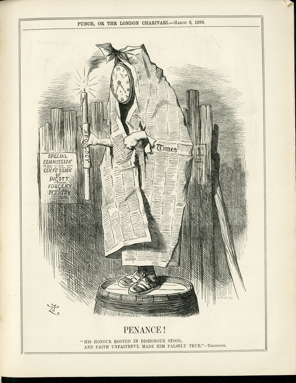 Illustration af John Tenniel (1820-1914) i Punch af John Tenniel
