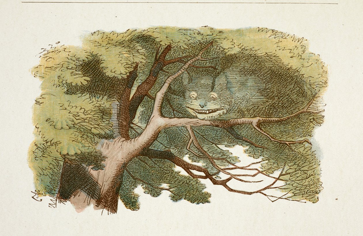 ""The Cheshire Cat"" tallerken fra ""Alice in Wonderland"" (Alice