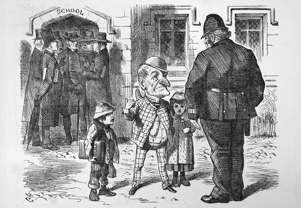Mr. Punch appellerer til John Bull. af John Tenniel