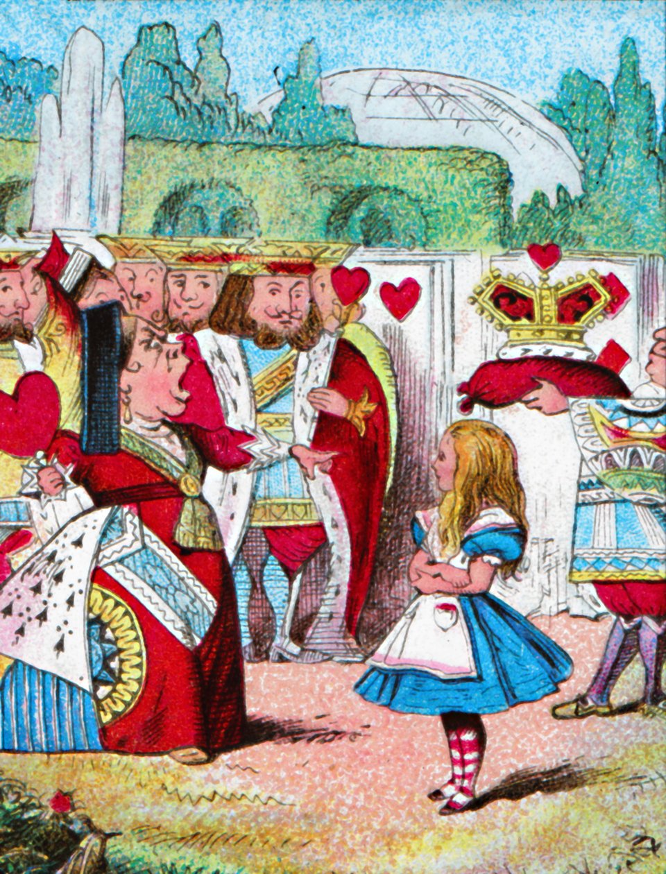 Af med hovedet! Alice og hendes røde dronning, c1910 af John Tenniel