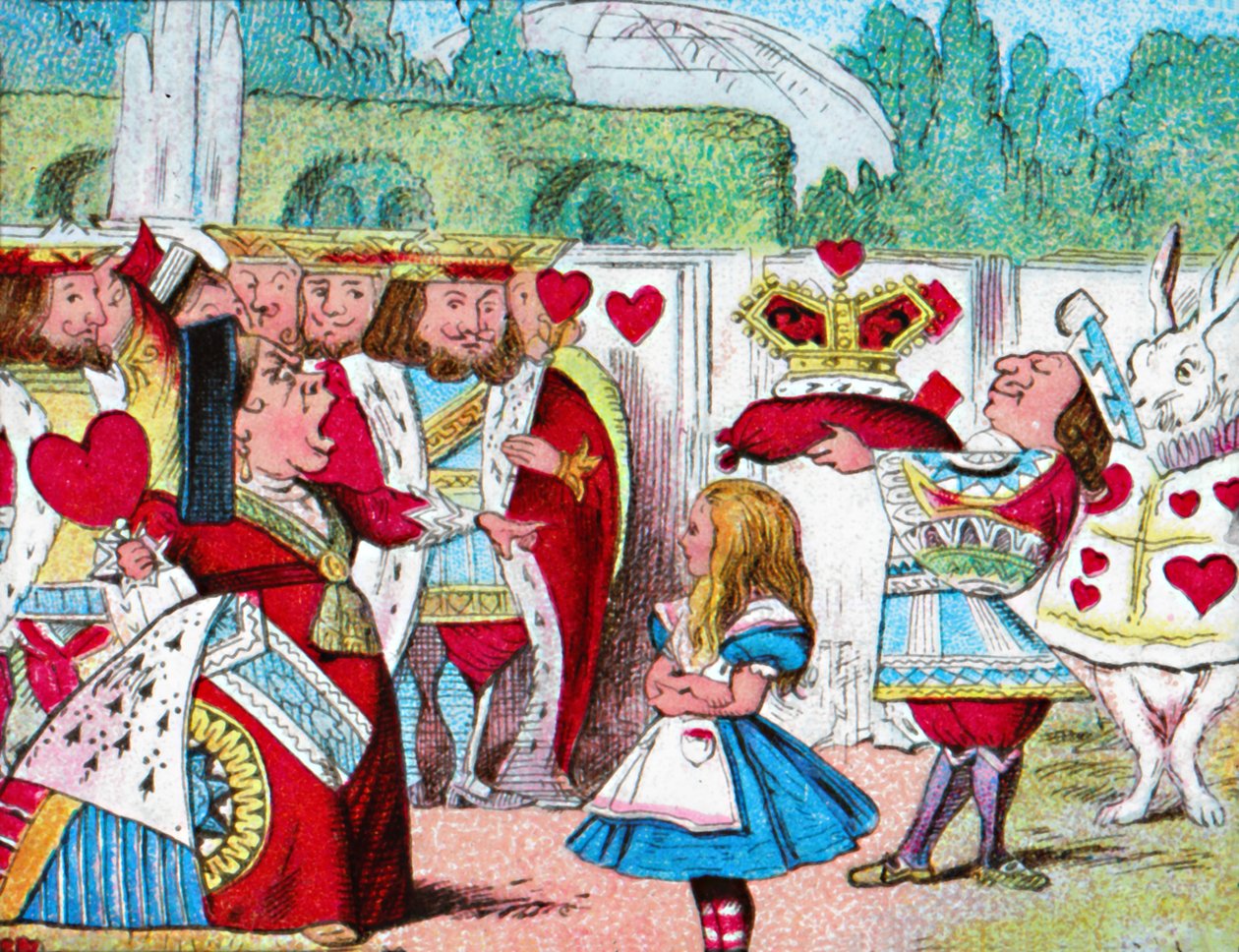 Af med hovedet! Alice og hendes røde dronning, c1910 af John Tenniel
