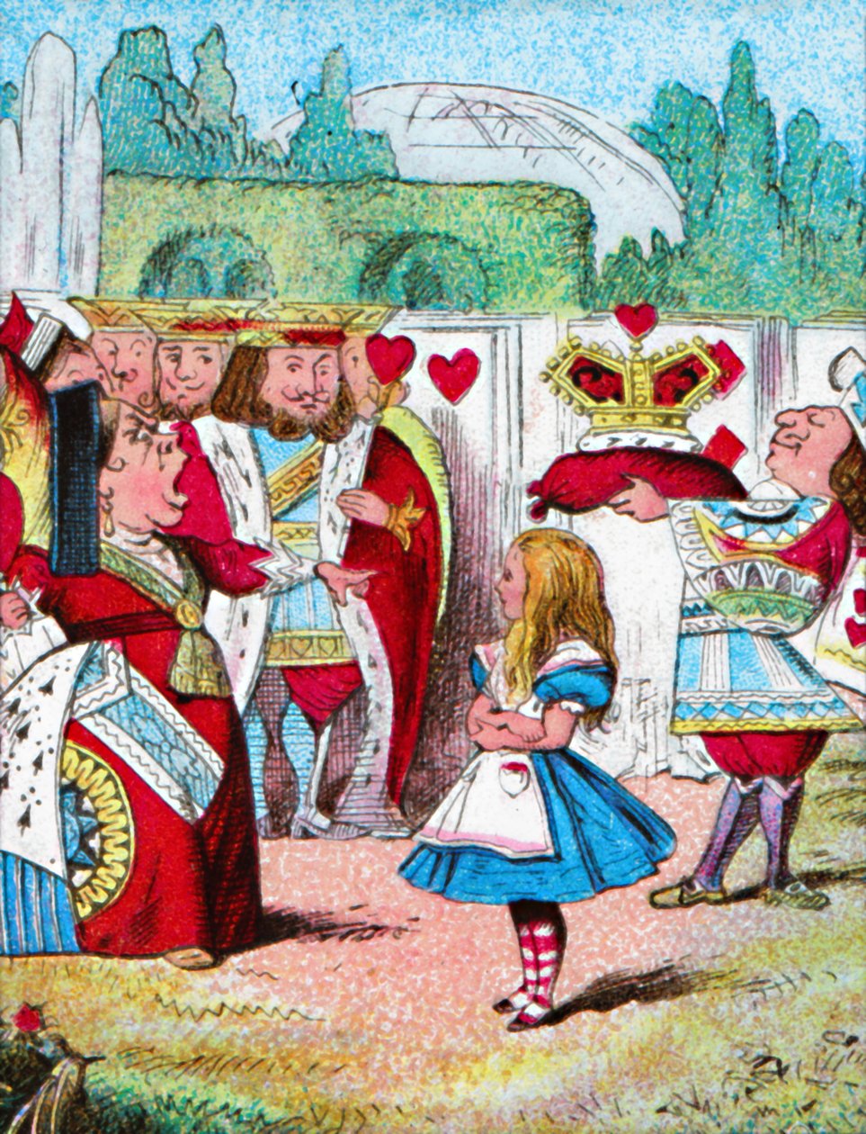 Af med hovedet! Alice og hendes røde dronning, c1910 af John Tenniel