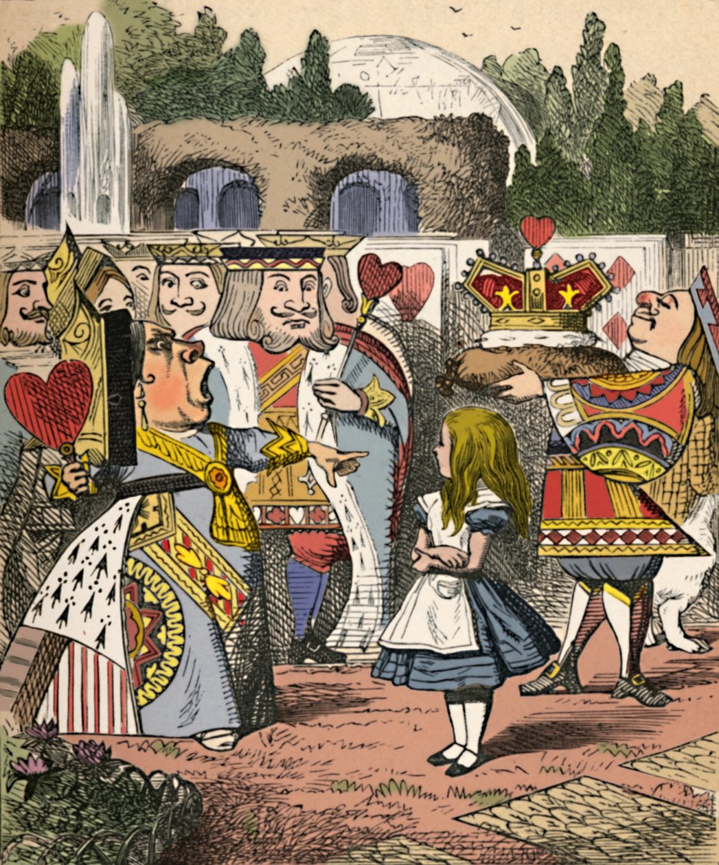Af med hovedet! Alice og den røde dronning, 1889 af John Tenniel