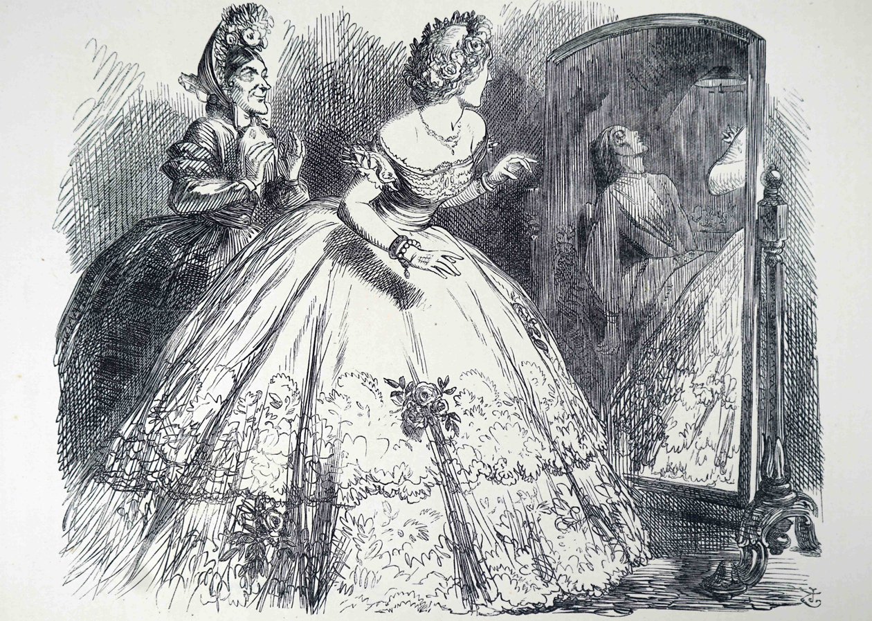 Den hjemsøgte dame. af John Tenniel