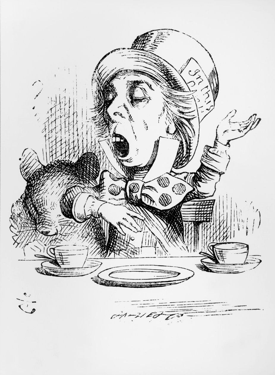 The Mad Hatter, illustration fra 
