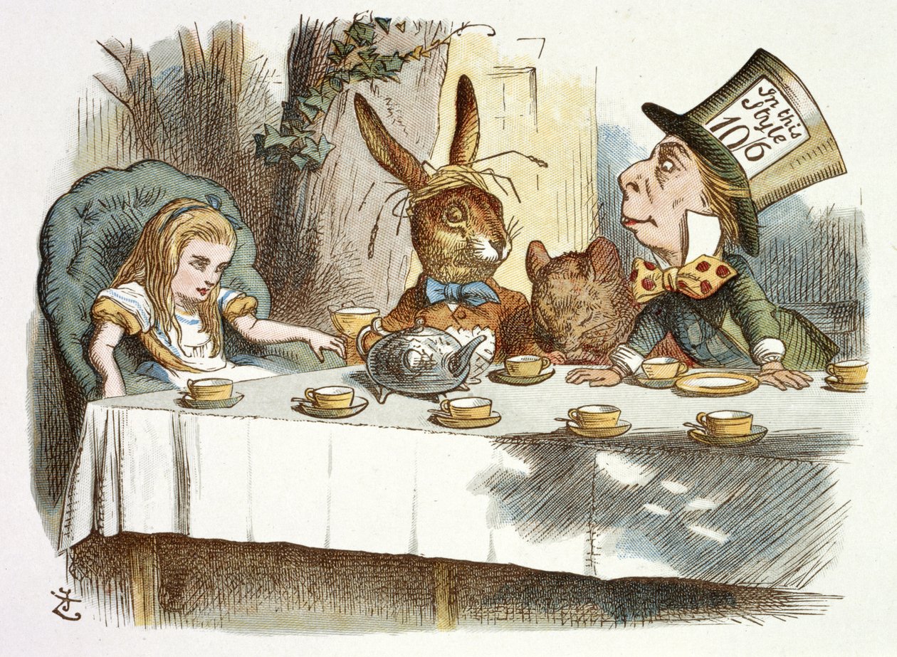 The Mad Hattemagers teselskab af John Tenniel
