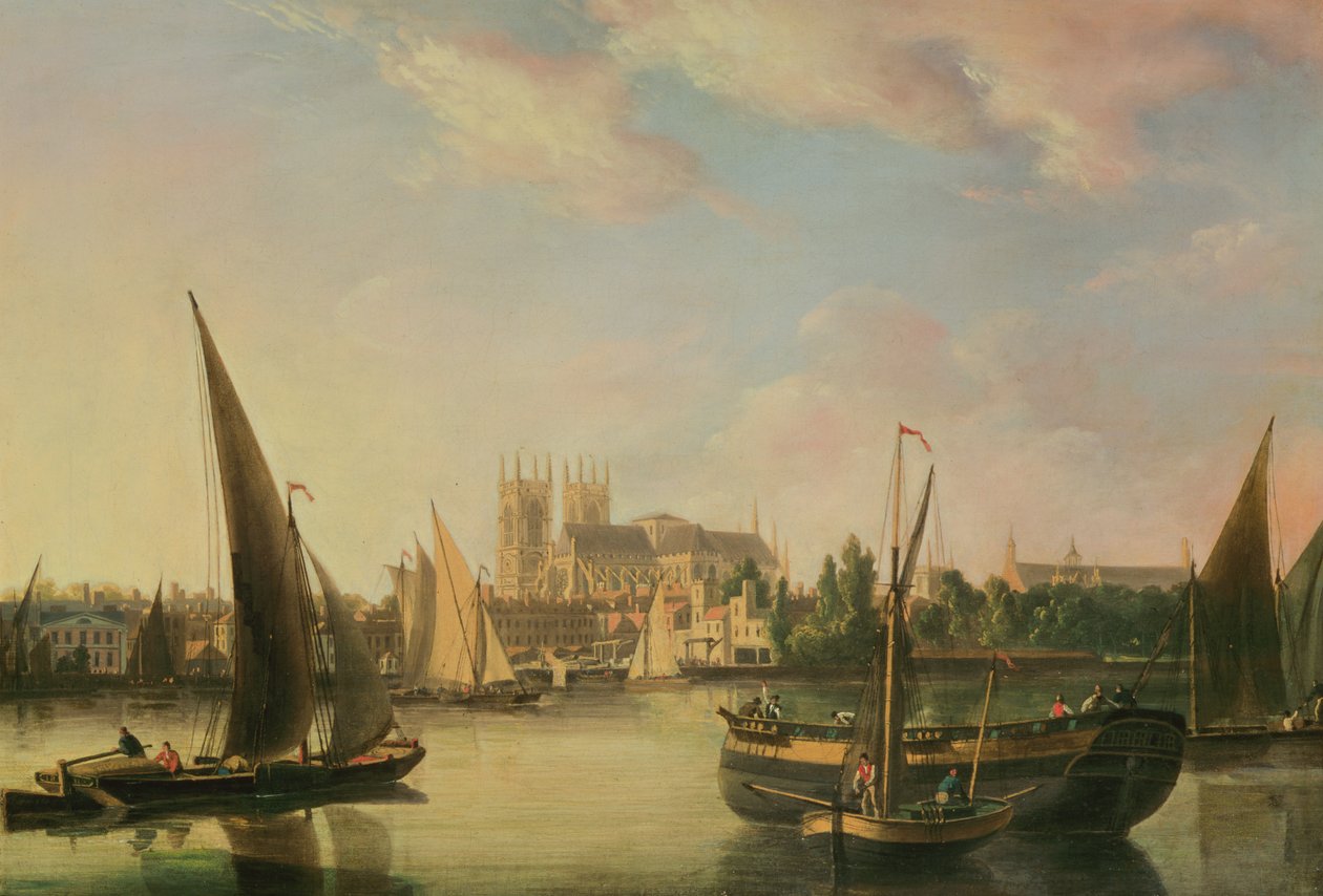 Udsigt over Westminster af John Thomas Serres